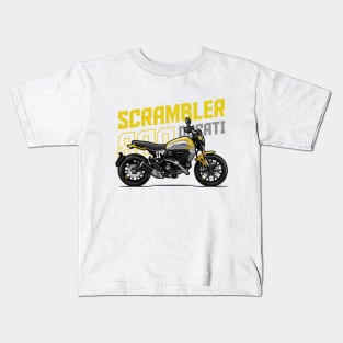 Ducati Scrambler 800 Icon - Yellow Kids T-Shirt